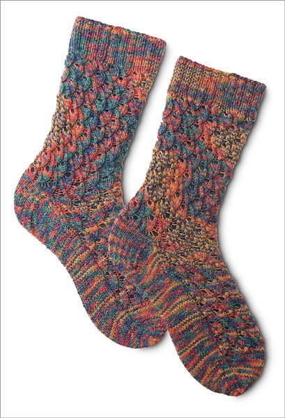 Child's First Sock in Shell Pattern