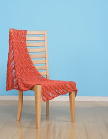 Diagonal Drop Stitch Shawl Pattern
