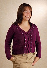 Organic Cable Nursing Sweater Pattern