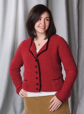 Charcoal Strategy Cardigan Pattern