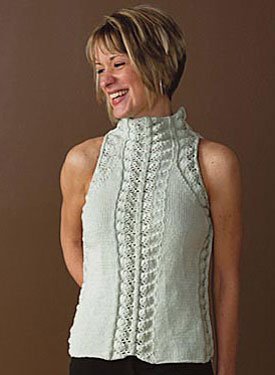 Leaf-Paneled Sweater Pattern