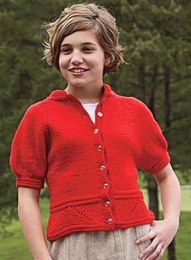 Puff Sleeve Feminine Cardigan Pattern
