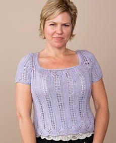 Shaped Lace Tee Pattern