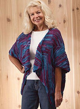 Diagonals in Flight Cardigan Pattern