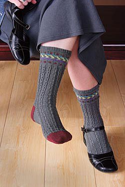 Eyelet Rib Bicycle Socks Pattern
