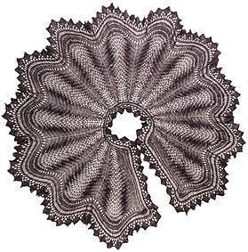 Lady's Circular Cape in Shell Pattern