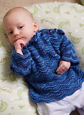 Blue Wave Baby Sweater Pattern