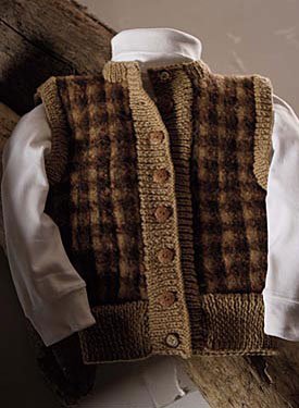 Child's Size Gingham Vest