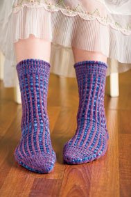 Corrugated Stripe Socks Pattern