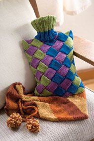 Ingenius Entralac Hot- Water Bottle Cover Pattern