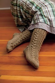 Plaited Cable Socks Pattern