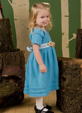 Cinderella Girl's Dress with Sash Pattern
