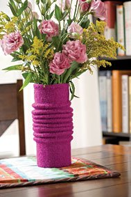 Pleated Vase Sleeve