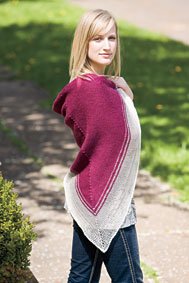 Tonal Triangular Shawl Pattern