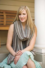 Sideways Folded Scarf  Pattern