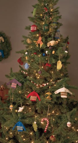 Tidings of Joy Holiday Ornament Kit from KnitPicks.com - Christmas & holiday tree trimming knitting yarn kit