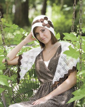 Mixer Cloche and Shawlette Kit - White
