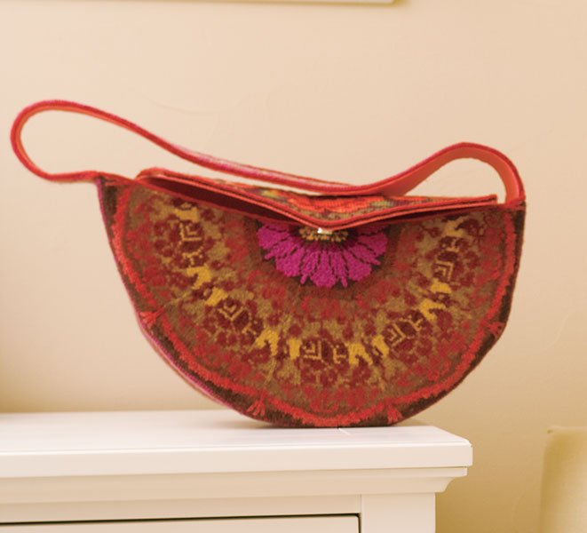 East Meets West Satchel  -  Red