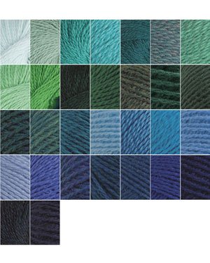 30 Palette Sampler  - The Blues by Knit Picks Design Team