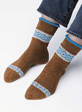 Tweedy Fair Isle Socks Pattern