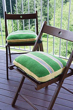 Sunshine Striped Chair Cushions Pattern