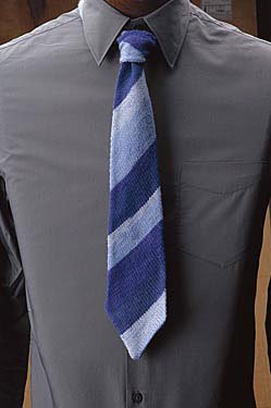 Men's Bias Knit Tie Pattern