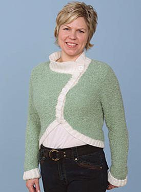 Cropped Curved Cardigan Pattern