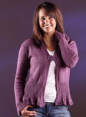 Shawl Collar Peplum Cardigan Pattern