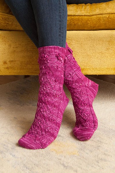 Rose of Sharon Sock Pattern
