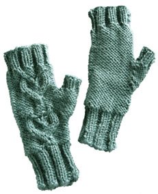 Warm Hearts Fingerless Mitts