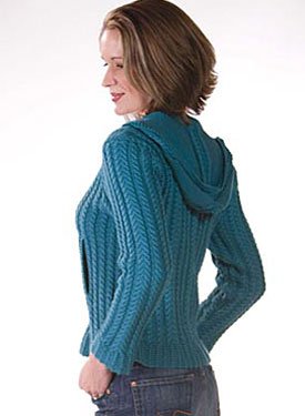 Half-zip Cable Hoodie Pattern