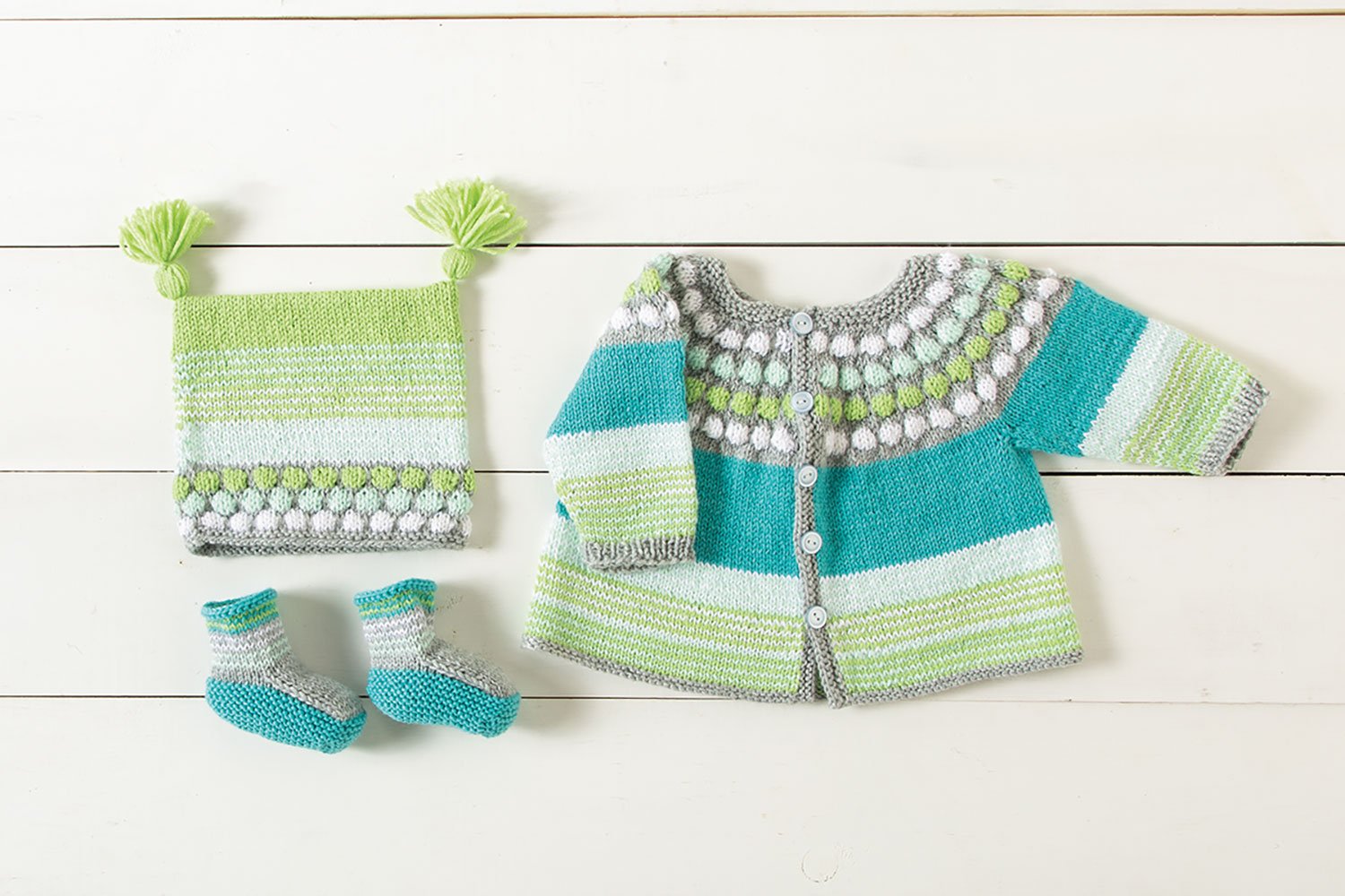 Little Bubbles Baby Set Pattern