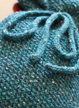 Quick Seed Stitch Hot Water Bottle Cover Pattern