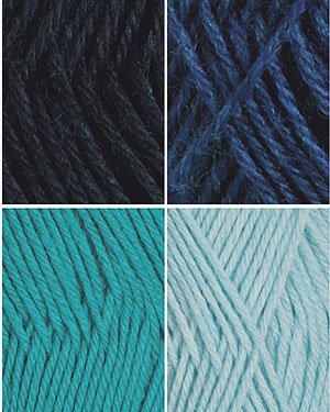 Sock Sampler - Blue by Knit Picks Design Team