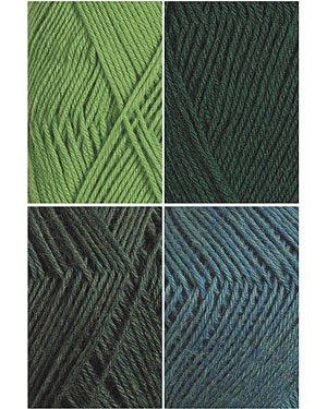 Sock Sampler - Green by Knit Picks Design Team