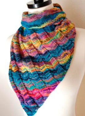 Asymmetrical Triangle Shawl Pattern