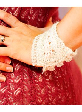 Victorian Plume Cuff Pattern
