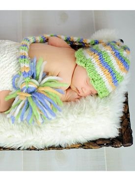Chunky Striped Stocking Cap Pattern