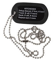 Kitchener Dogtag by Knitcellaneous