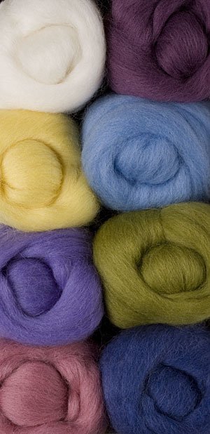 Pastels Wool Roving Pack by Wistyria Editions