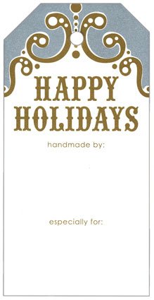 Happy Holidays Gift Tag