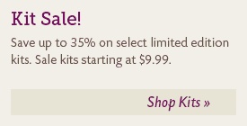 Select yarn kits now on sale!