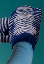 Snowman Illusion Mittens Pattern