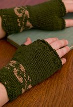 Twist Of Elegence Fingerless Mittens Pattern