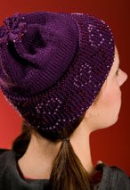 Beaded Hearts Beanie Pattern