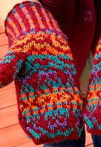 Jewelled Prism Mittens Pattern