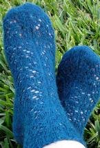 Linda Butterfly Toe-up Socks
