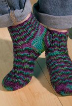 Fantasy Fair Isle Crochet Socks