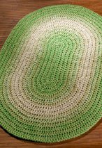 Eliptical Crochet Bath Mat