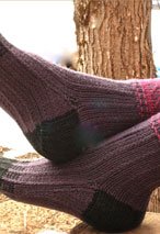 Herringbone Slip Stitch Socks
